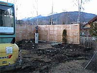 � A. Pilcher; Hier wurden 6 St�ck Betonrohre � 30 x 100 cm eingegraben und ausbetoniert.