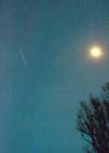 © B. Kühne; ein Abschieds Bild der Mir, mit einer Mondpassage...um 18:57 MEZ, 5'' Mak.-Newton, 6. März 2001, 400 ASA