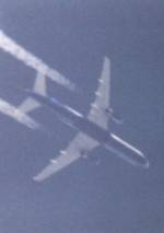 � M. Wagner; Flugzeug vom 8-4-2001 durch ein 10''-Teleskop