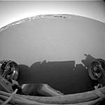(c) NASA/JPL/Cornell; Opportunities Blick nach vorne, 31.01.2004