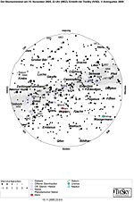 � Astrogarten; Der Sternenhimmel am 15. November 2005 um 23 Uhr MEZ.