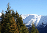  W. Ransburg; Es geht rauf auf den Nafeldriegel - Unterwegs ein Blick auf herrlich schneebedeckte Berge...